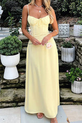 White Elegant Spaghetti Straps Zipper Back Tea Length Graduation Dress