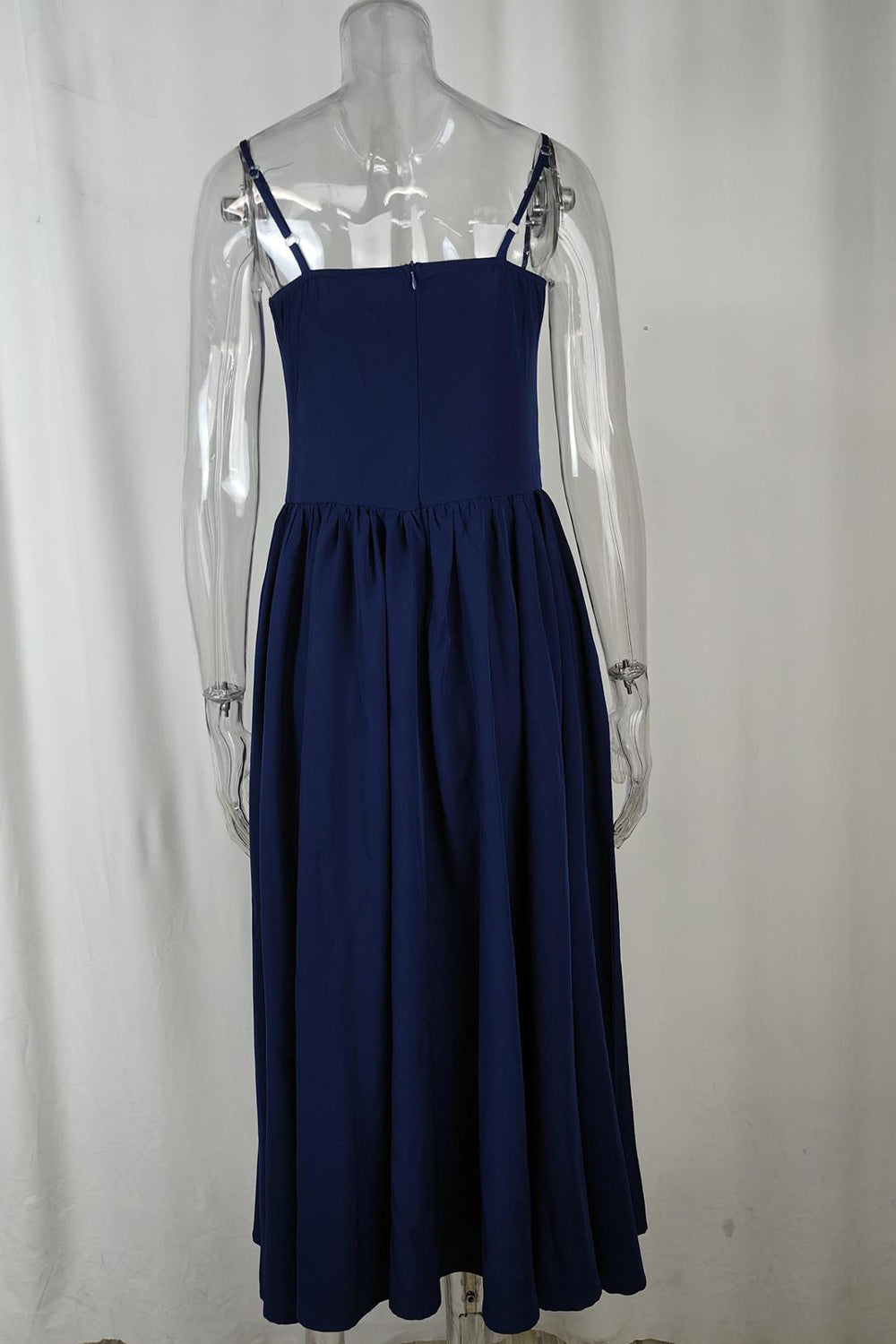 Vintage Tea Length Spaghetti Straps A-Line Graduation Party Dress