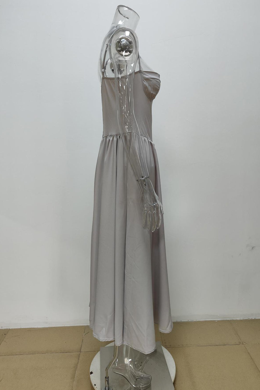 Vintage Tea Length Spaghetti Straps A-Line Graduation Party Dress