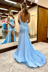 Sexy Open Back Glitter Mermaid Long Corset Beaded Prom Dress